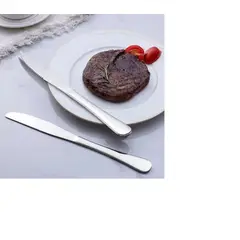 GENERICO - Pack 12 Cuchillos De Carne Acero Inoxidable