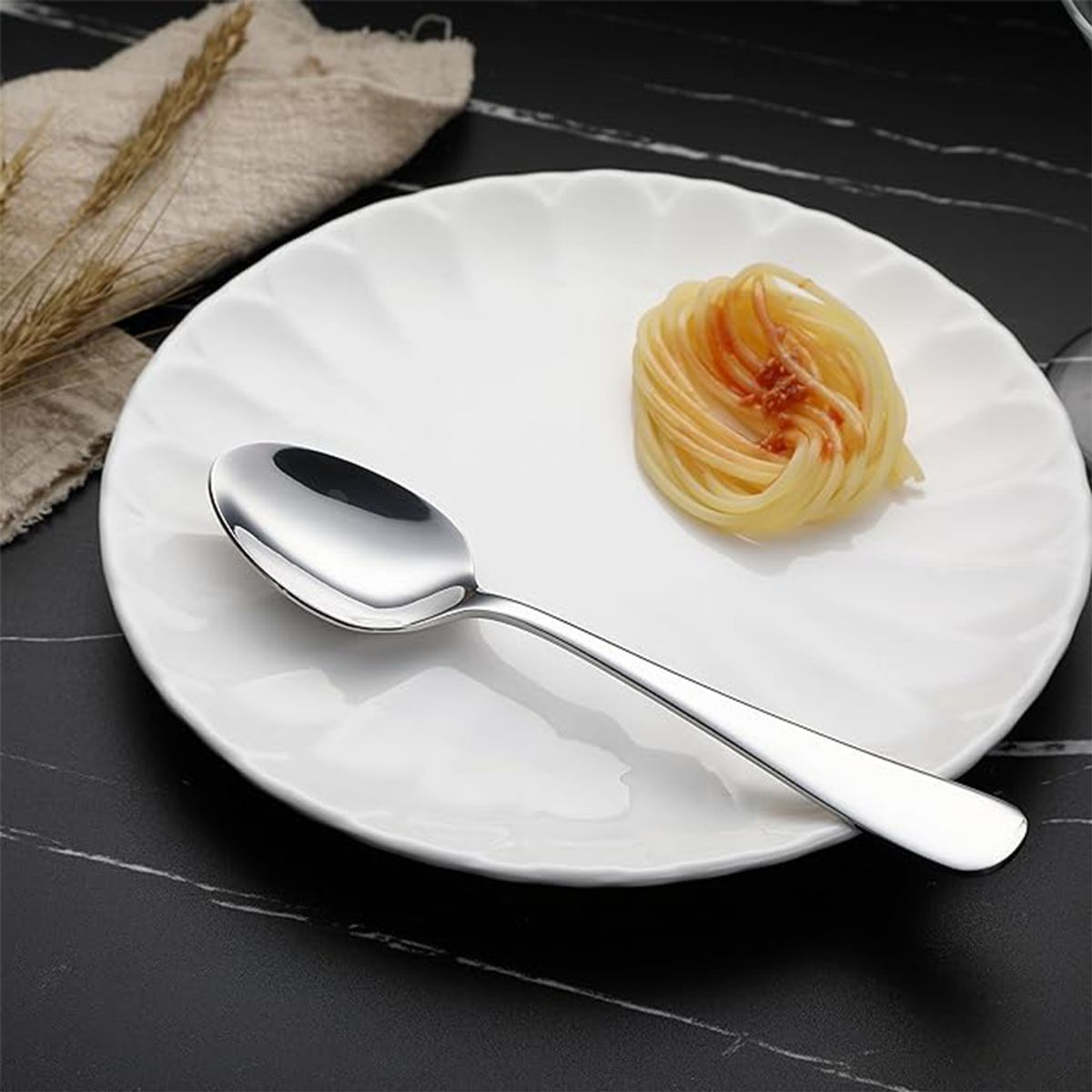 GENERICO - Pack 12 Cucharas de Mesa Acero Inoxidable