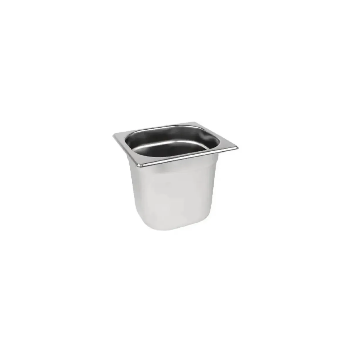 GENERICO - Deposito Gastronomico Acero Inox 1/6 10 Cm (17x16) Con Tapa