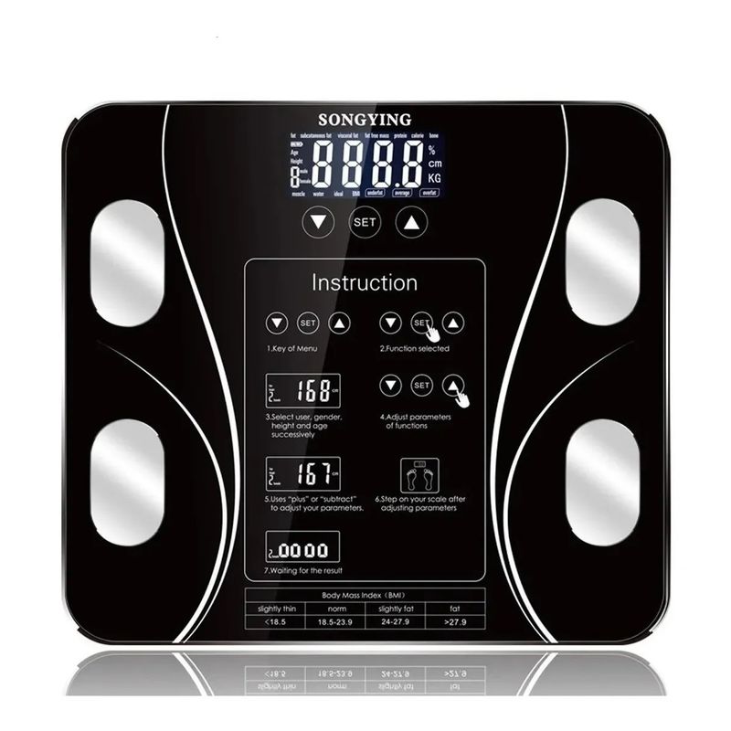 GENERICO - Bascula Peso Baño Balanza Digital Inteligente 180kg App