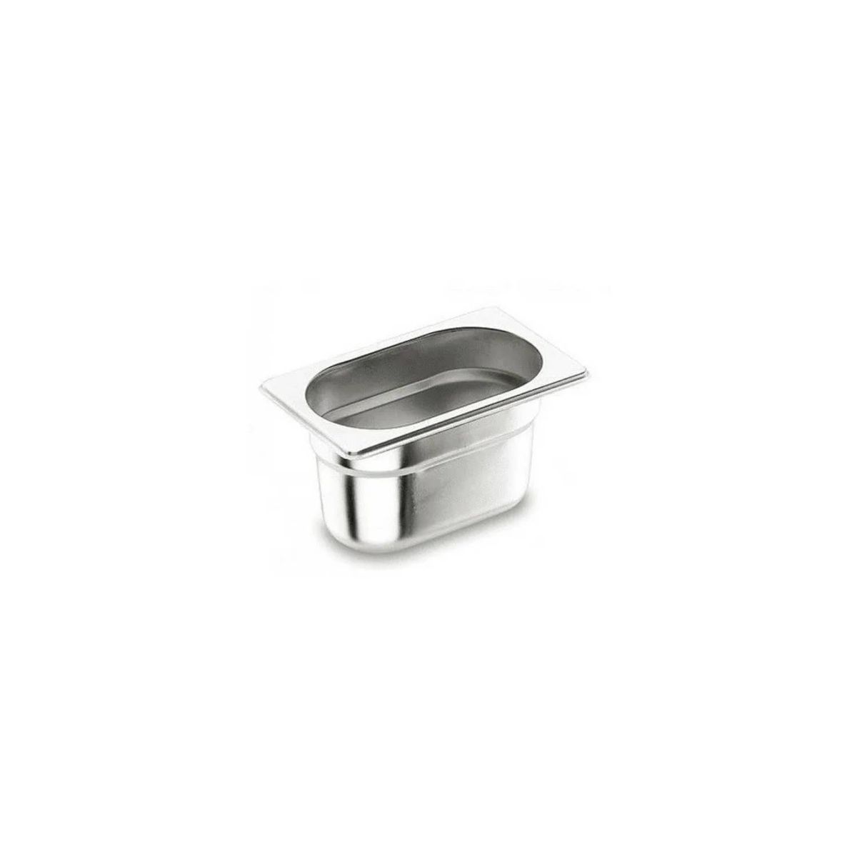 GENERICO - Deposito Gastronomico Acero Inox 1/9 10 Cm Con Tapa (17x10)