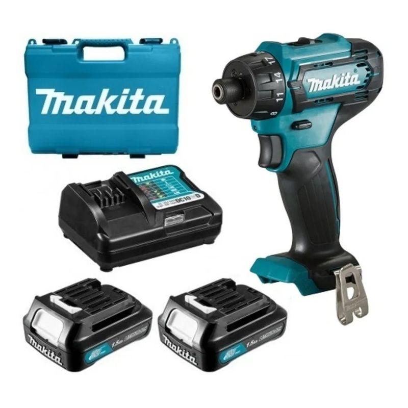 MAKITA - Taladro Atorn. Inalámbrico 12vmax 1/4  Cxt Makita Df033dwye