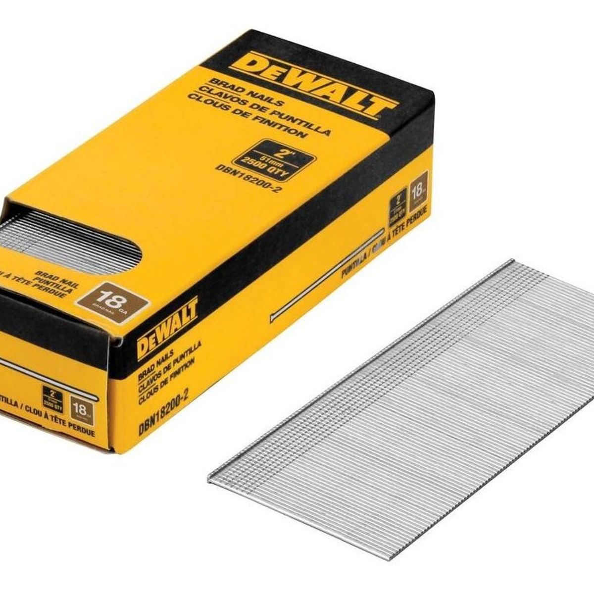 DEWALT - Caja De 2500 Clavos De Puntilla 2  18ga Dewalt Dbn18200-2