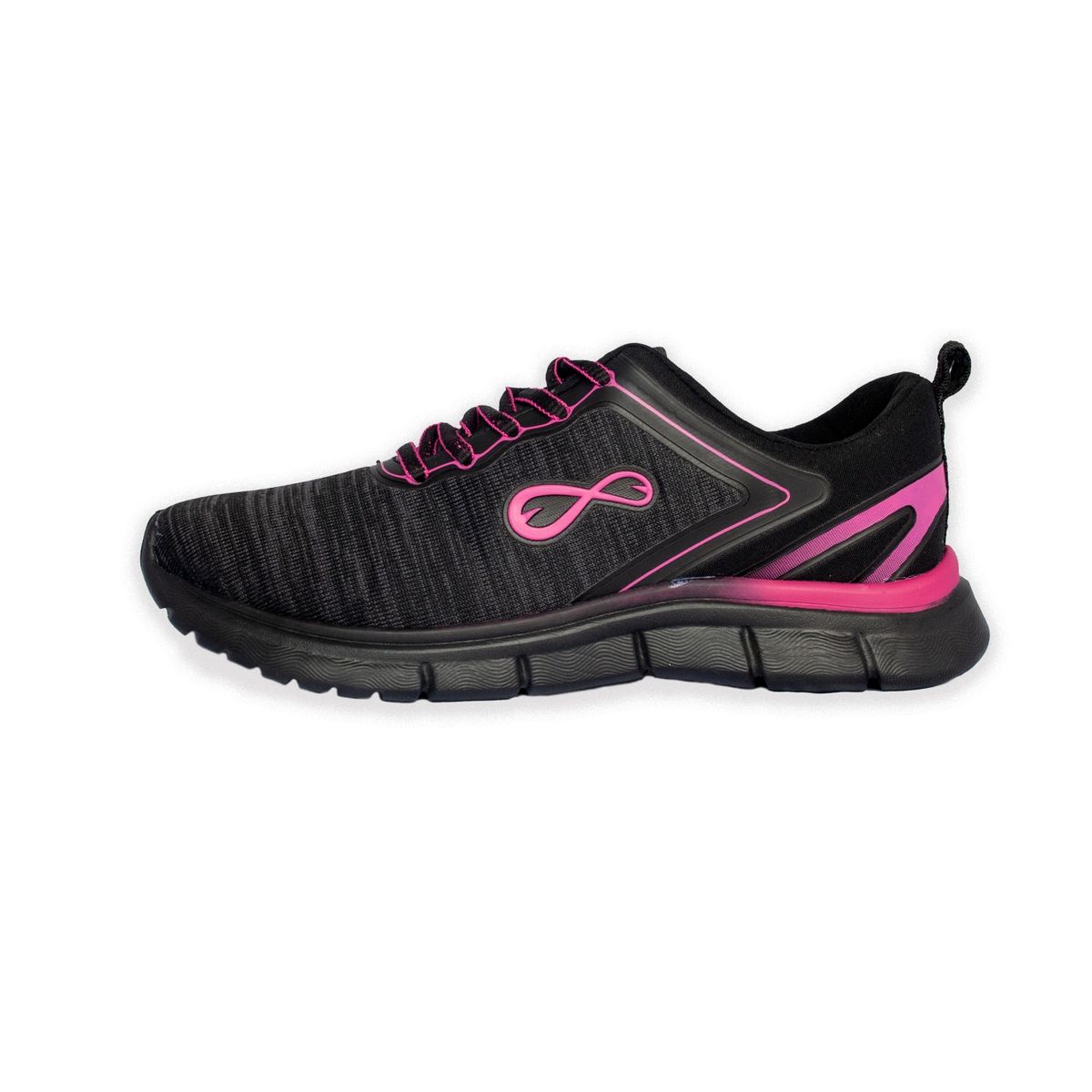 FURIA - Zapatillas Loja Negro Fucsia Mujer Furia.
