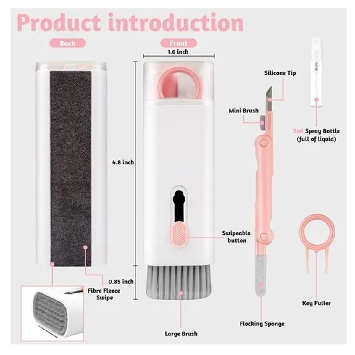 GENERICO - Kit Limpieza Teclado Celular Pc Audifonos 7 En 1 Top Amazon