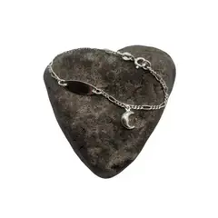 GENERICO - Pulsera Piocha Guagua/niño/niña Plata Italiana 925 - Luna