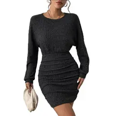 GENERICO - VESTIDO AJUSTADO OTOÑO INVIERNO PARA USAR CON BUCANERAS MODELO I034