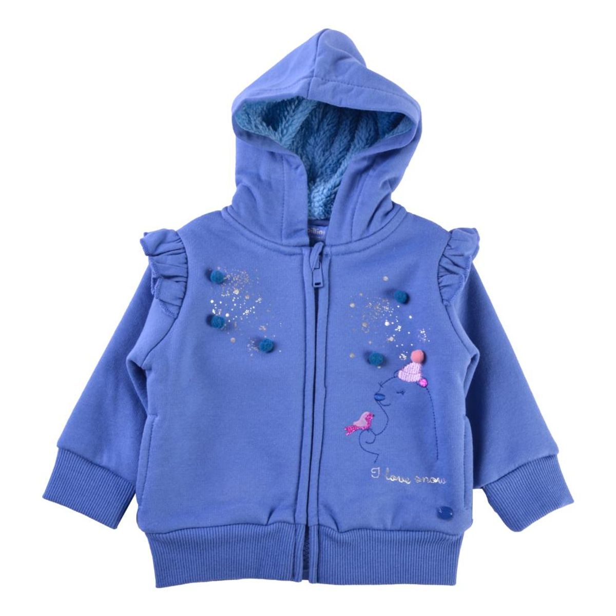 PILLIN - Polerón Forrado Bebé Niña Celeste Pillin - Celeste