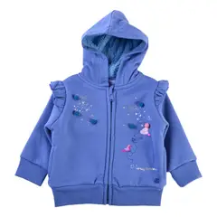 PILLIN - Polerón Forrado Bebé Niña Celeste - Celeste