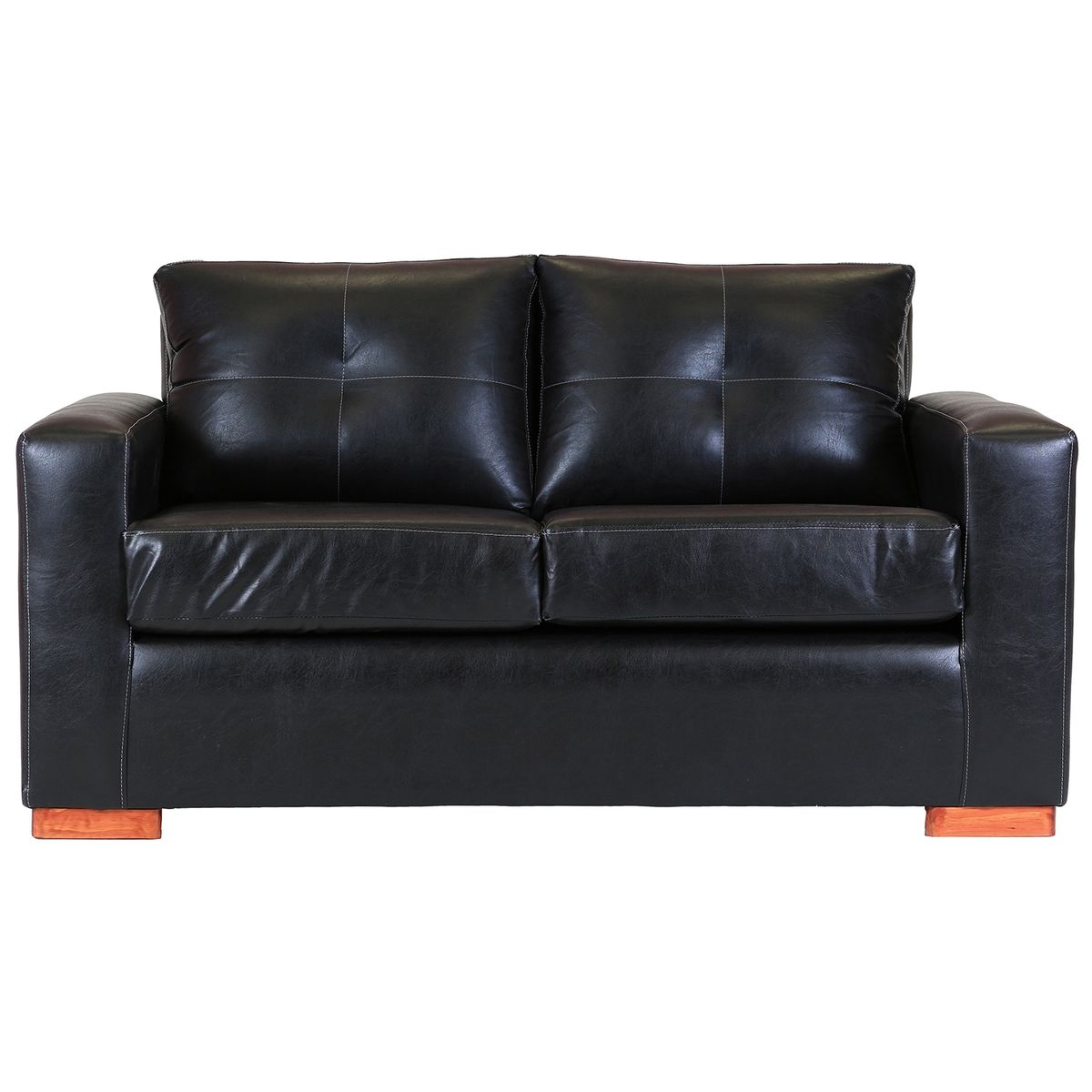 MUEBLES AMERICA - Living Franco 211 Cuero PU Negro