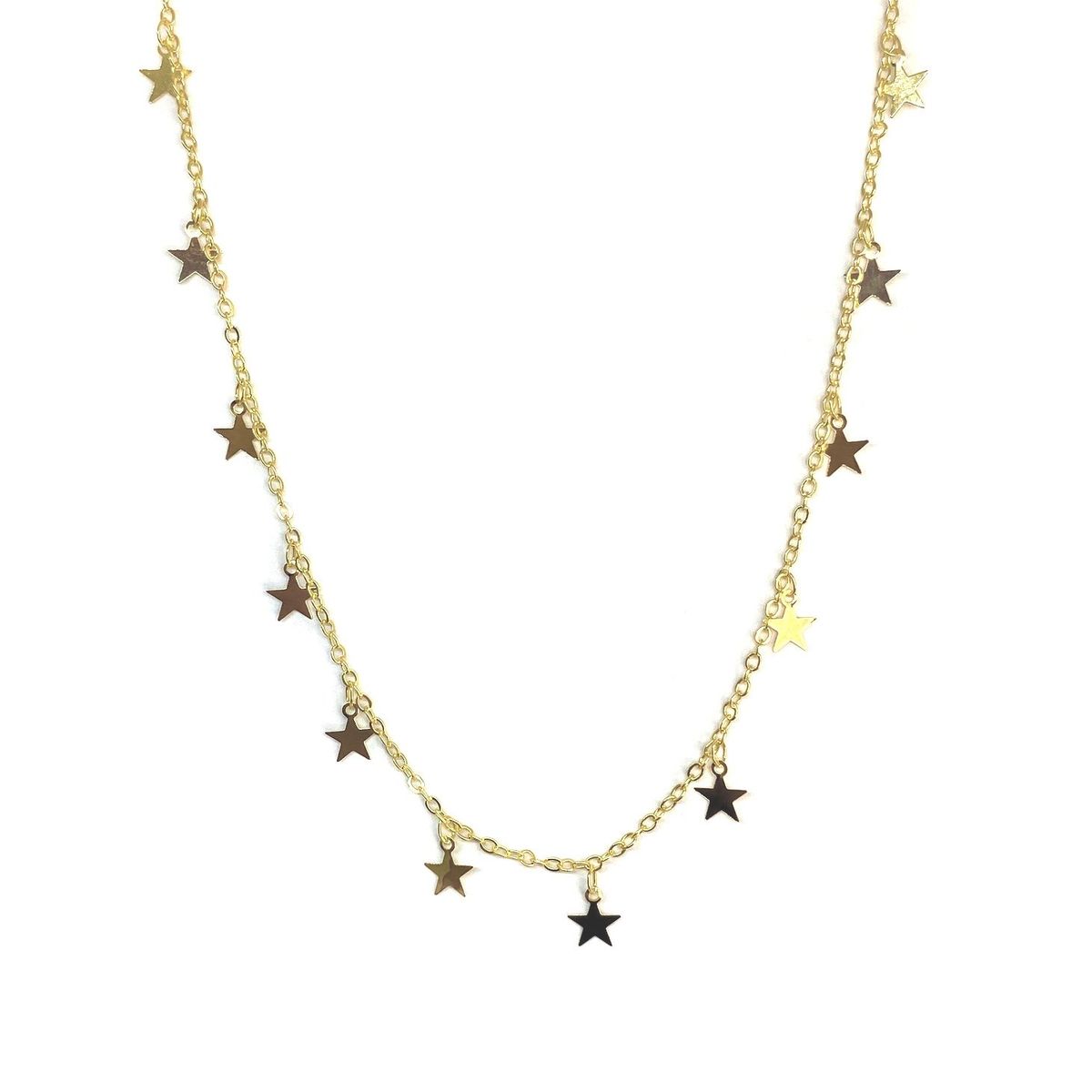 COGGIOLA - Collar Estrellas 45cm Enchapado Oro 18K
