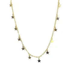 ANDREA COGGIOLA JOYAS - Collar Estrellas 45cm Enchapado Oro 18K