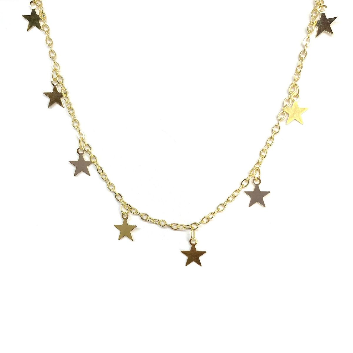 COGGIOLA - Collar Estrellas 45cm Enchapado Oro 18K