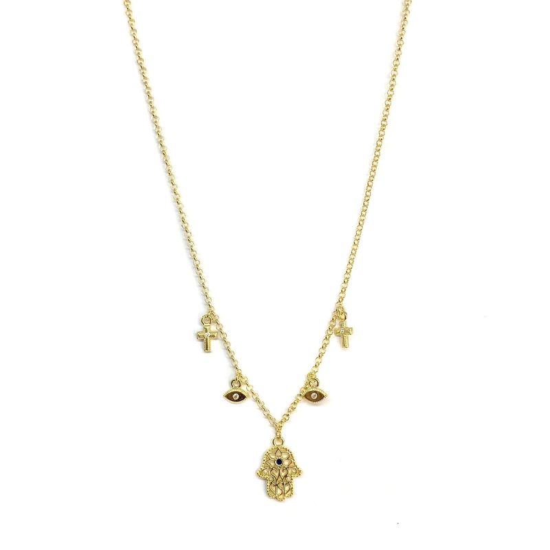 ANDREA COGGIOLA JOYAS - Collar Jamésh Enchapado Oro 18K