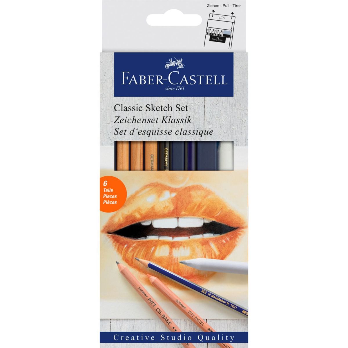 FABER-CASTELL - Set De Dibujo Clásico Faber-Castell 6 Piezas