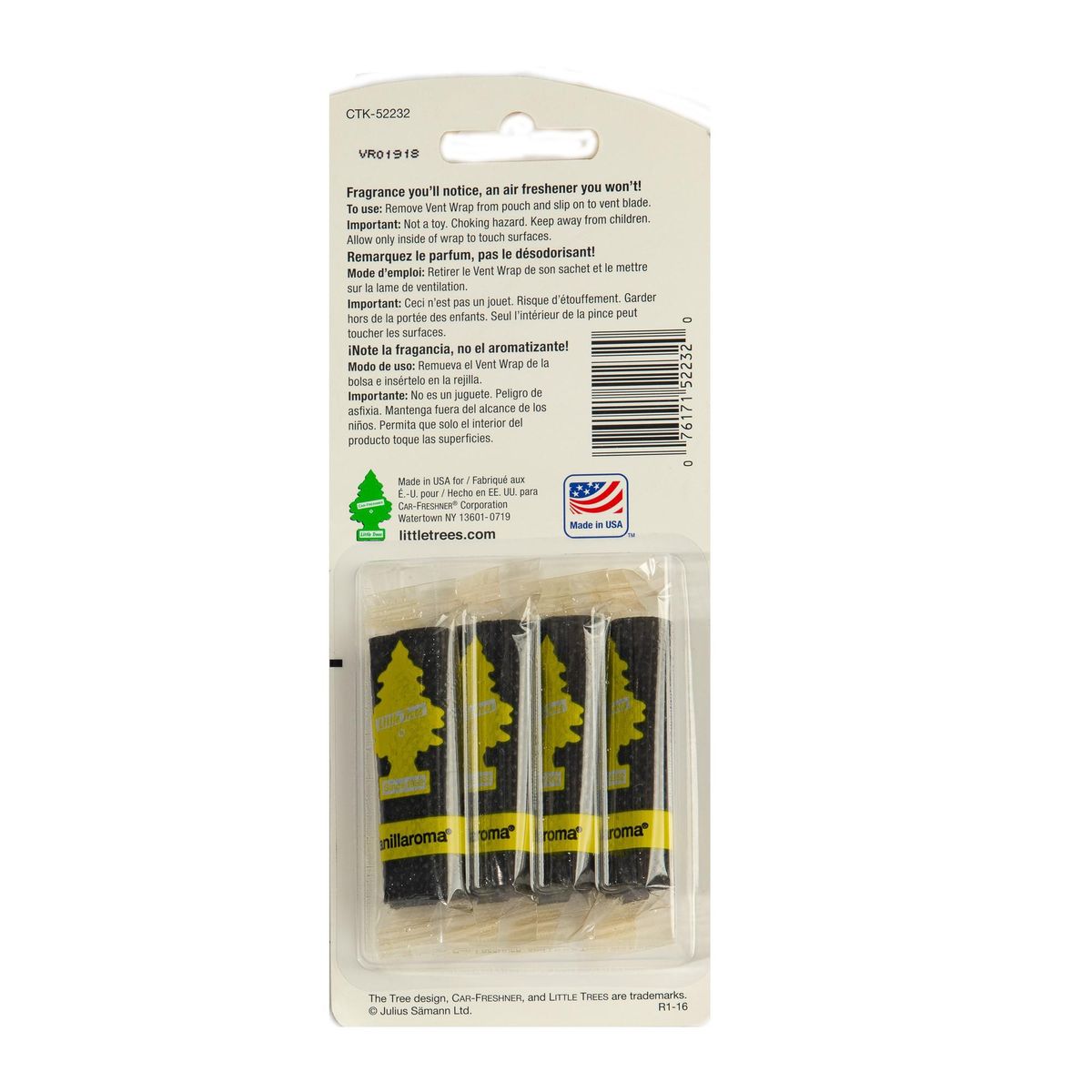 LITTLE TREES - Aromatizante Vainilla - Ventilacion Wrap