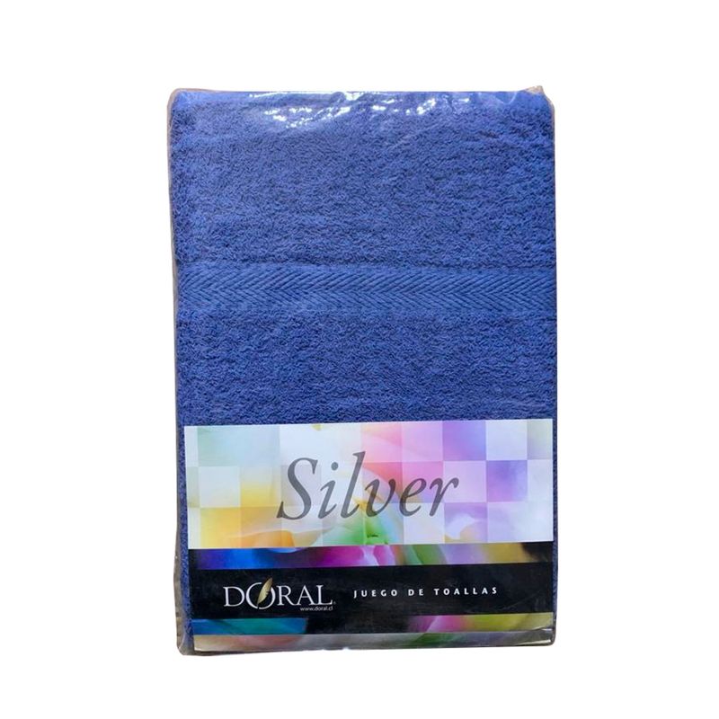DORAL - Juego De Toallas Silver Algodón Doral Azul