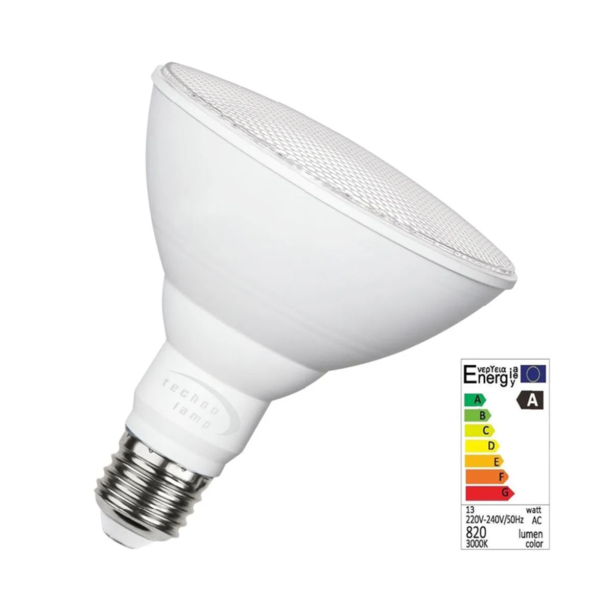 Ampolleta Led Par30 Technolamp 13w 3000k 40° E27 1040lm, marca TECHNOLAMP - Foto 2
