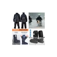 Traje impermeable para lluvias con cubre zapatos talla M