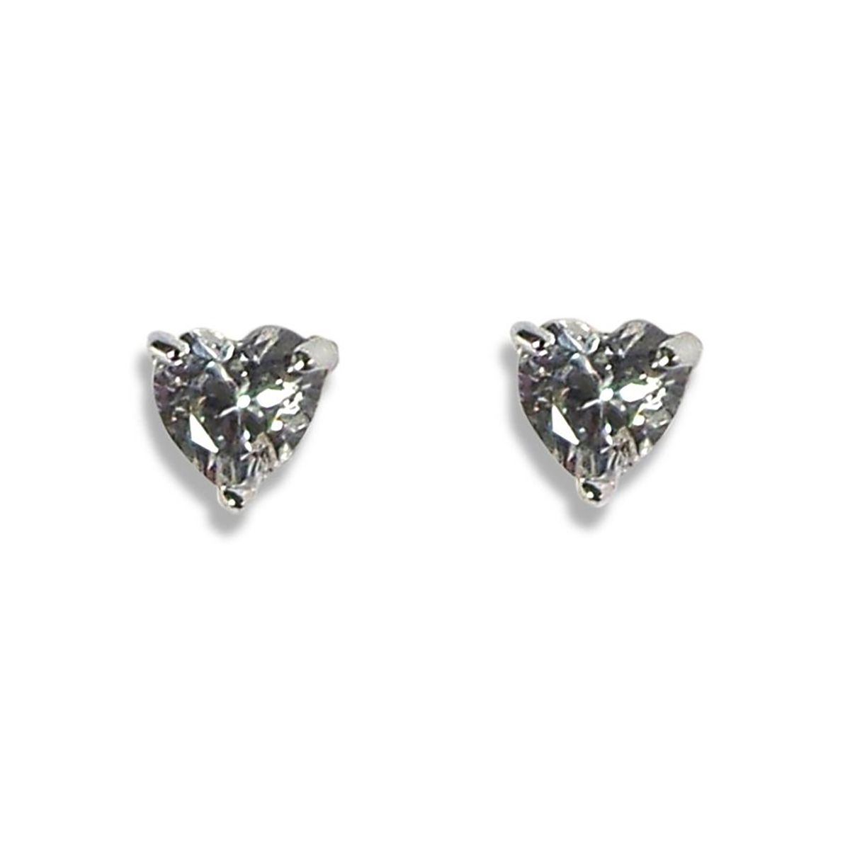 COGGIOLA - Aros Corazón Circón Plata Fina 925