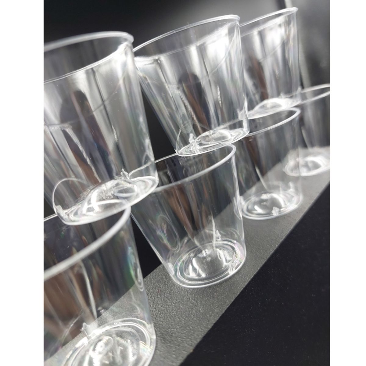 GENERICO - Paquete Vaso Transparente Shot 30 Unid para repostería degustaciones y catering.