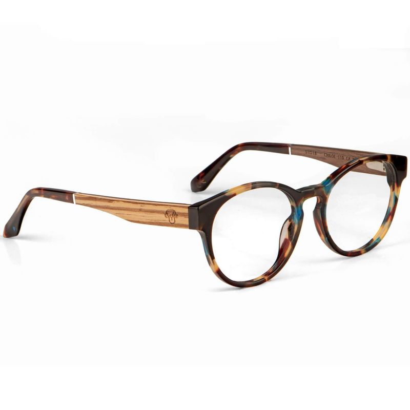 BONOBOSS - Lentes Ópticos Redondos Chiloé 110 - Cafe - Talla única