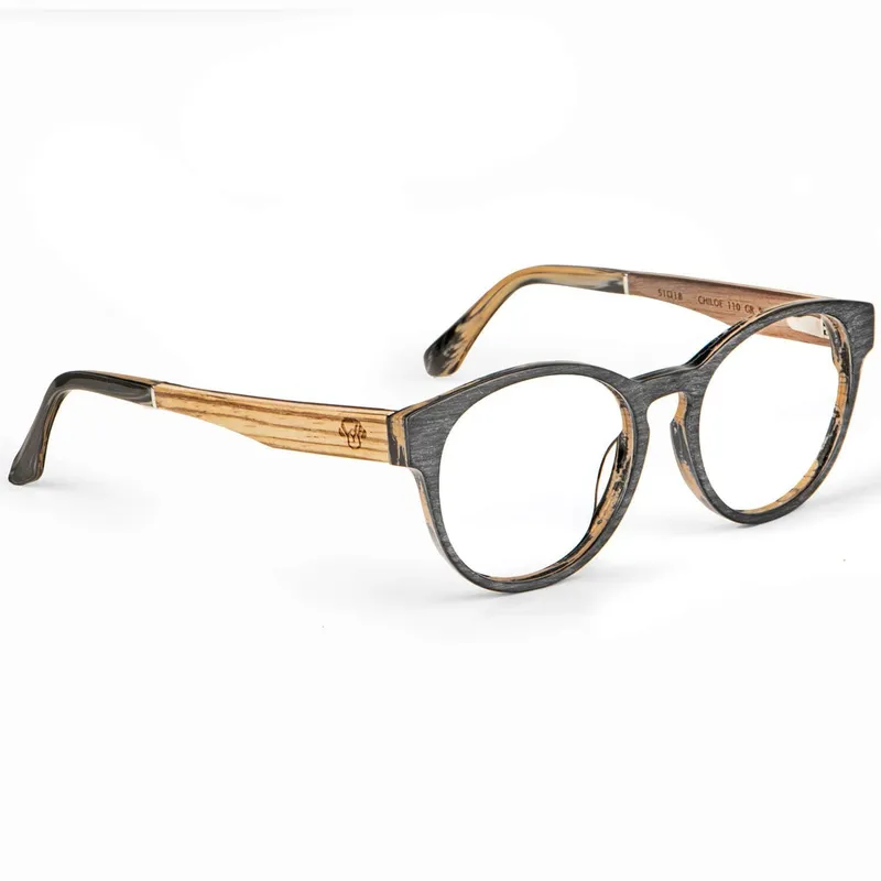 BONOBOSS - Lentes Ópticos Redondos Chiloé 110 - Gris - Talla única
