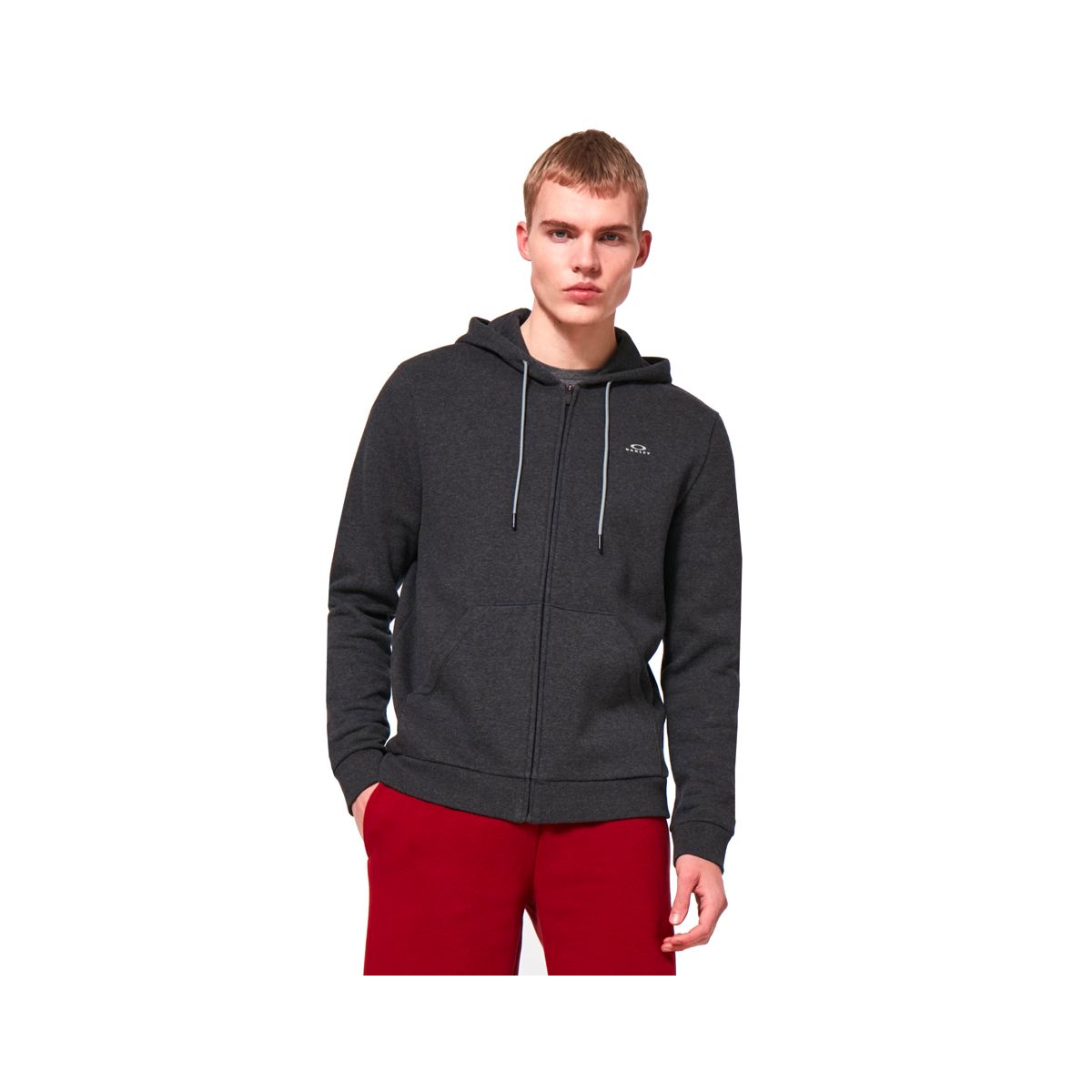 OAKLEY - Polerón Oakley Relax Full Zip Hombre Gris Oscuro