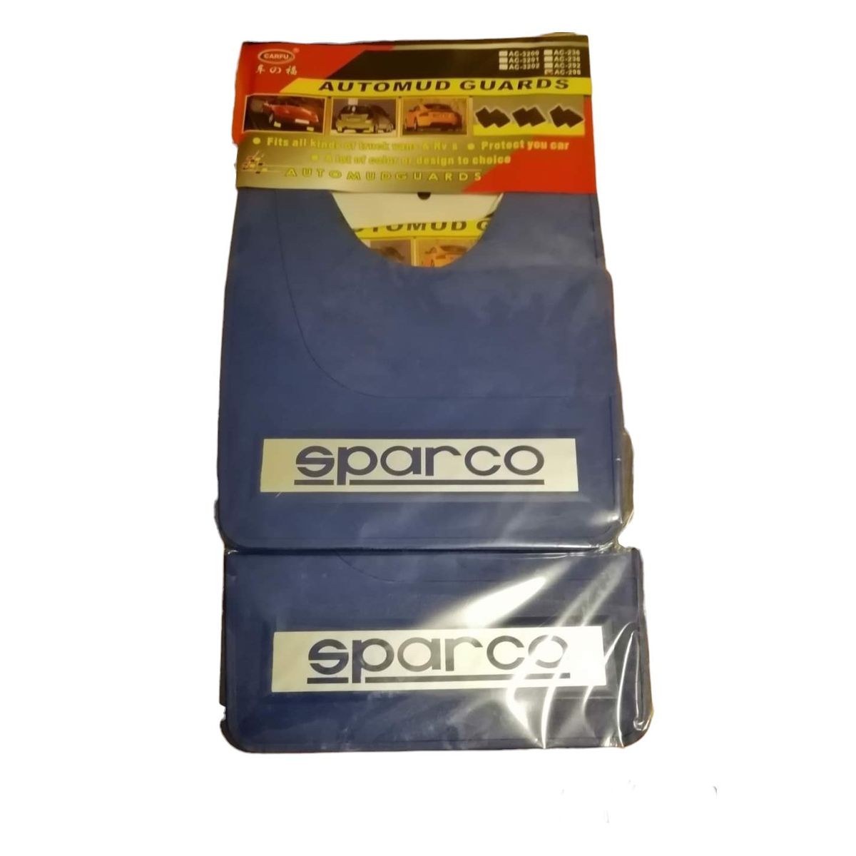 GENERICO - Guardabarros faldillas universales para auto tunning Sparco