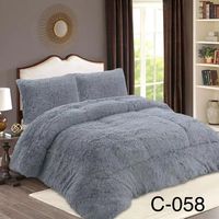 Cubrecamas de Invierno Peludos con Chiporro 2 P Gris 03