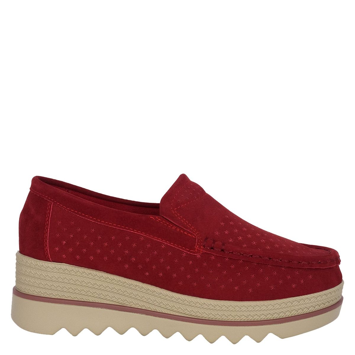 ALQUIMIA - Mocasin Mujer Rojo Pícea Alquimia