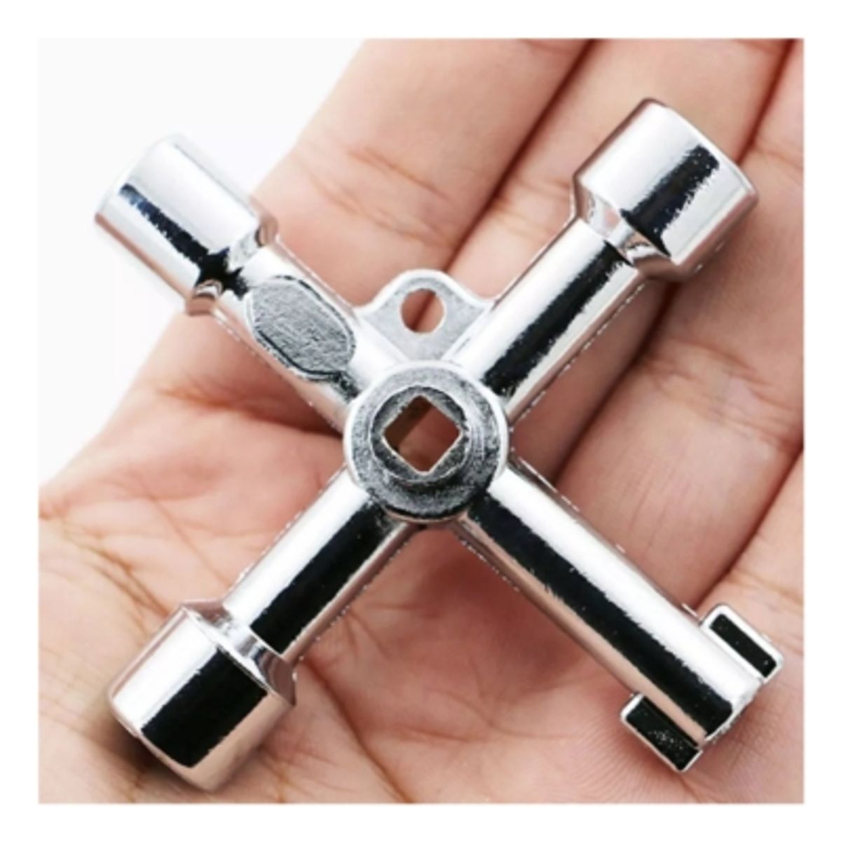 GENERICO - Llave 4 Vías / Cabezas Para Gabinetes Eléctricos Ascensores