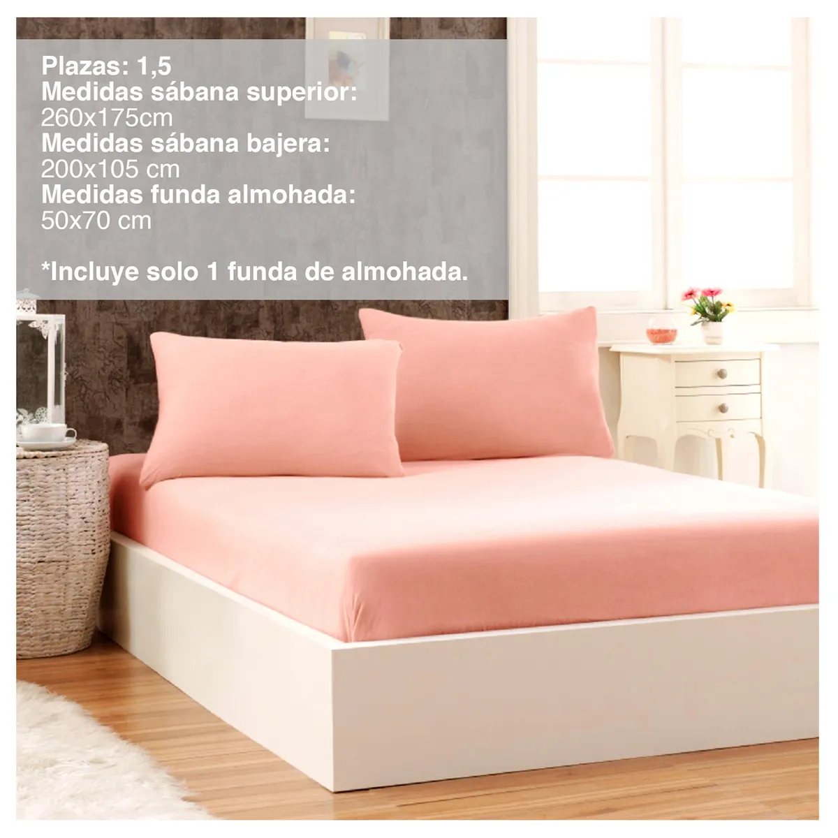 INSPIRACCI - Sábanas de Microfibra Mónaco 1,5 Plazas