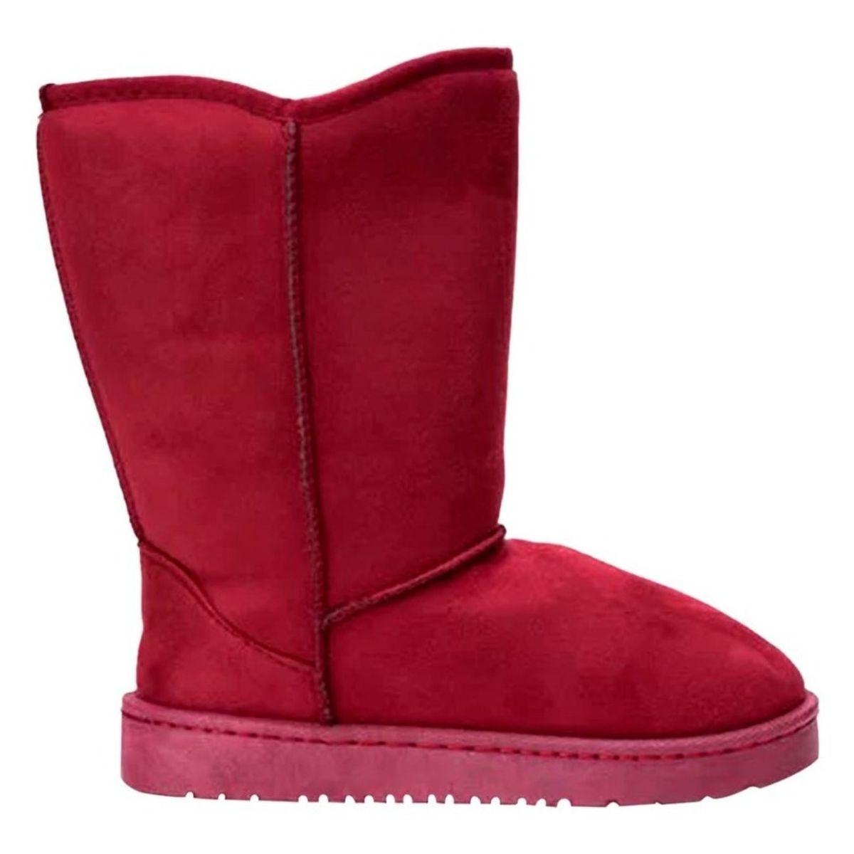 GENERICO - Botines de Mujer Con Chiporro Para Invierno Abrigadores Burdeo - 7182 +2