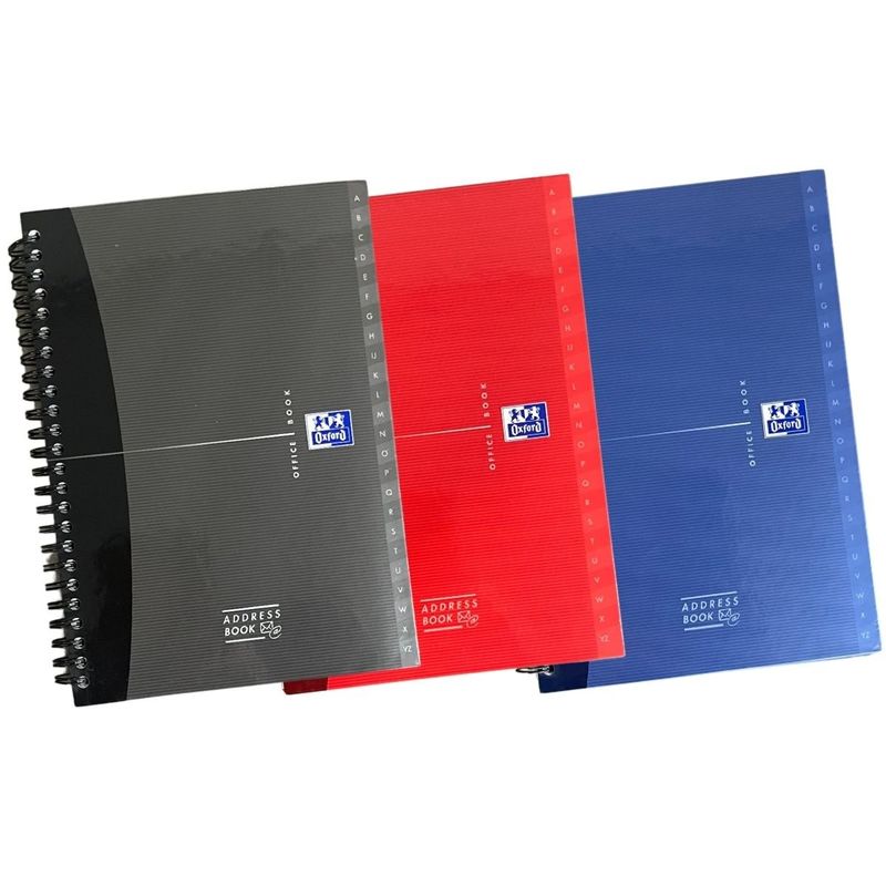 OXFORD - Cuaderno de espiral Addressbook Oxford 72 hojas A5