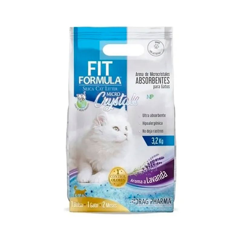 FIT FORMULA - Arena Silica Para Gatos Fit Formula Micro Cristales 3.2 kg