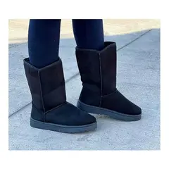 GENERICO - Botines de Mujer Con Chiporro Para Invierno Abrigadores Negro - 7181 +2