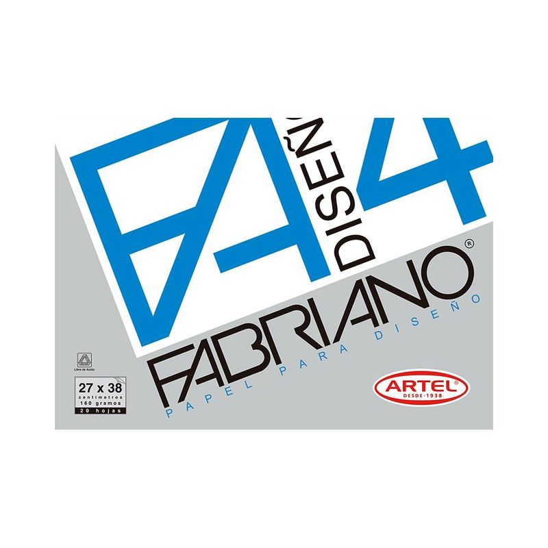 ARTEL - Block Fabriano 4 20h 27x38 160 grs