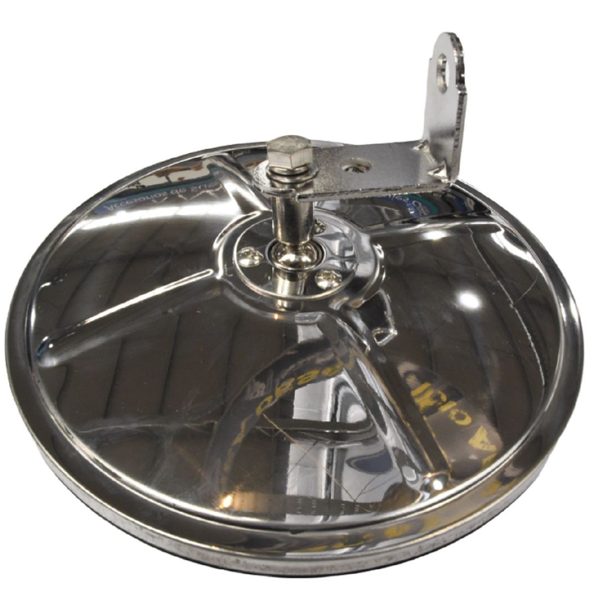 GOTEK - Espejo Redondo Panoramico Cromado 7 Pulgadas