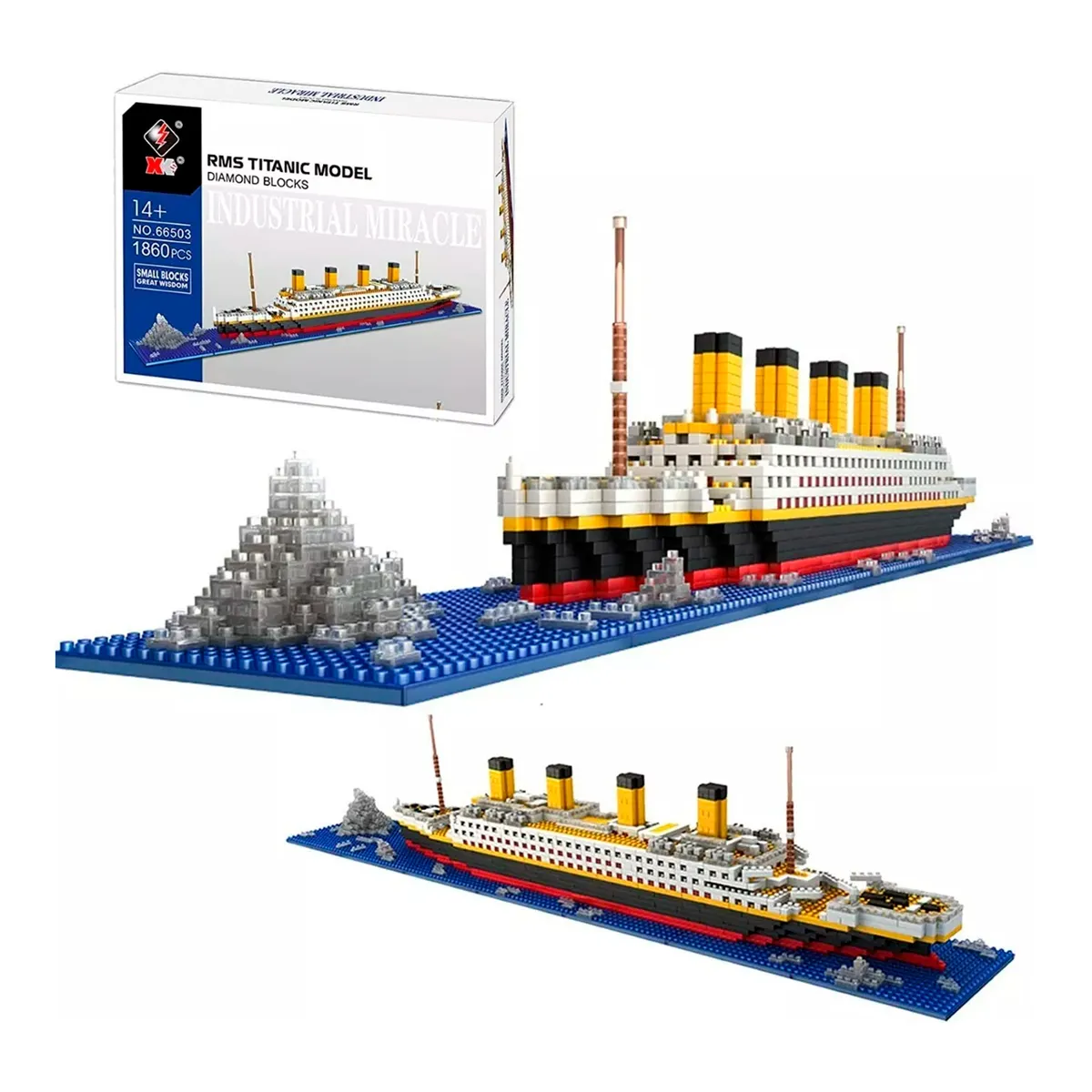 GENERICO - Set De Construcción Rms Titanic Modelo 3d 1860 Piezas