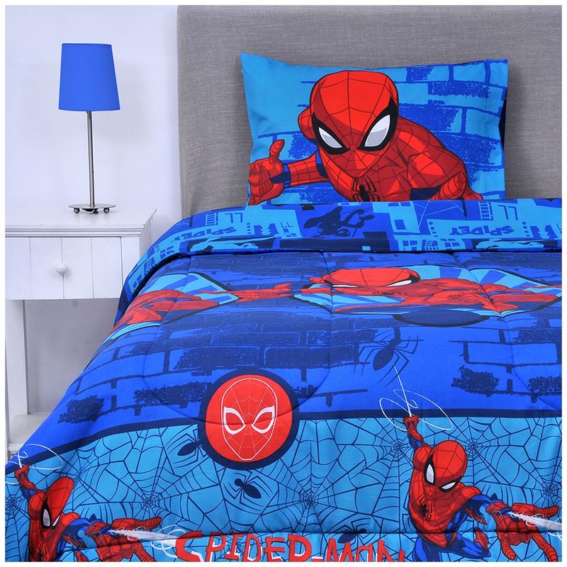 DISNEY - Plumon Rell. 200 grs Single Spiderman Ciudad