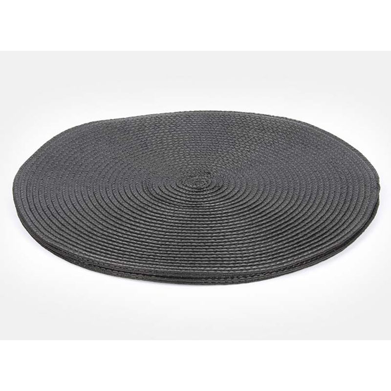 GENERICO - SET DE INDIVIDUALES PARA MESA 6 PIEZAS GRIS OSCURO