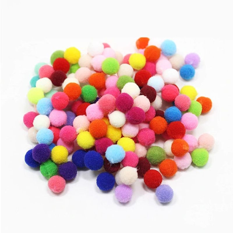 GENERICO - Set pompones colores surtidos 15cm