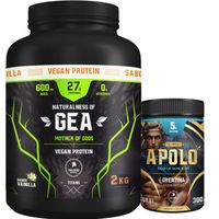 Pack Terra 2kg-Gea Vegan Protein 2 kg Vainilla + Creatina Apolo 300 g
