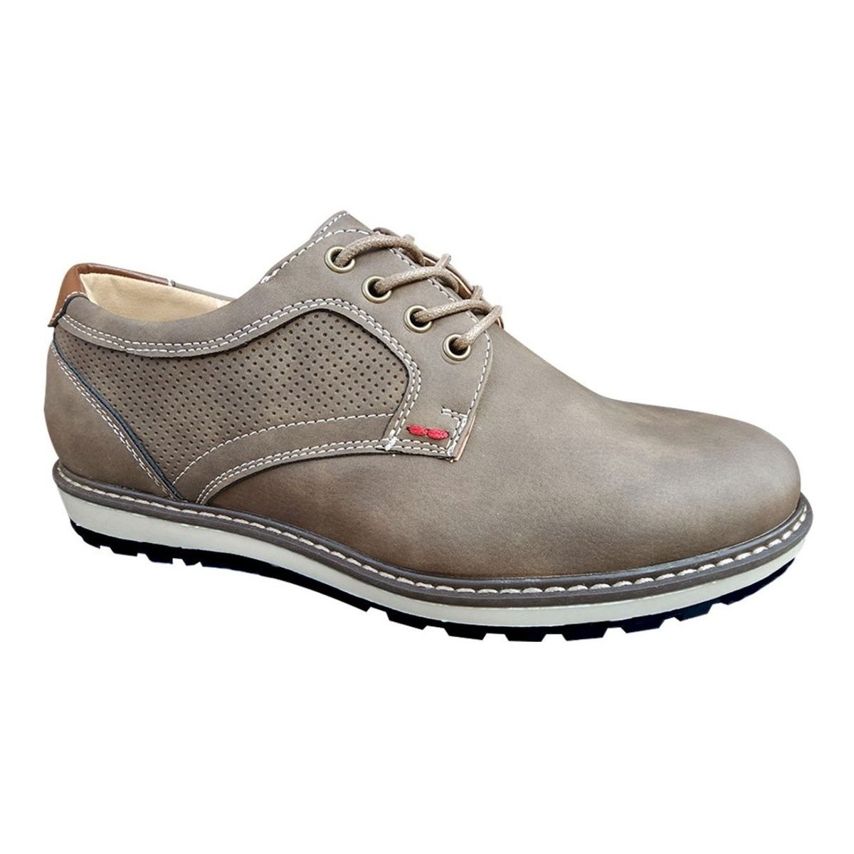 GENERICO - Zapato Casual De Hombre Oxford Ejecutivo Khaki - 7111