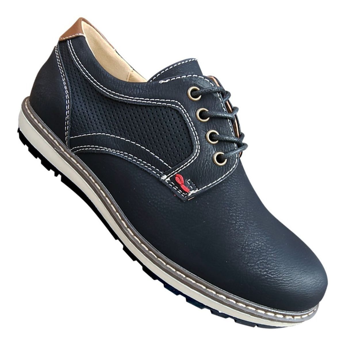 GENERICO - Zapato Casual De Hombre Oxford Ejecutivo Negro - 7113