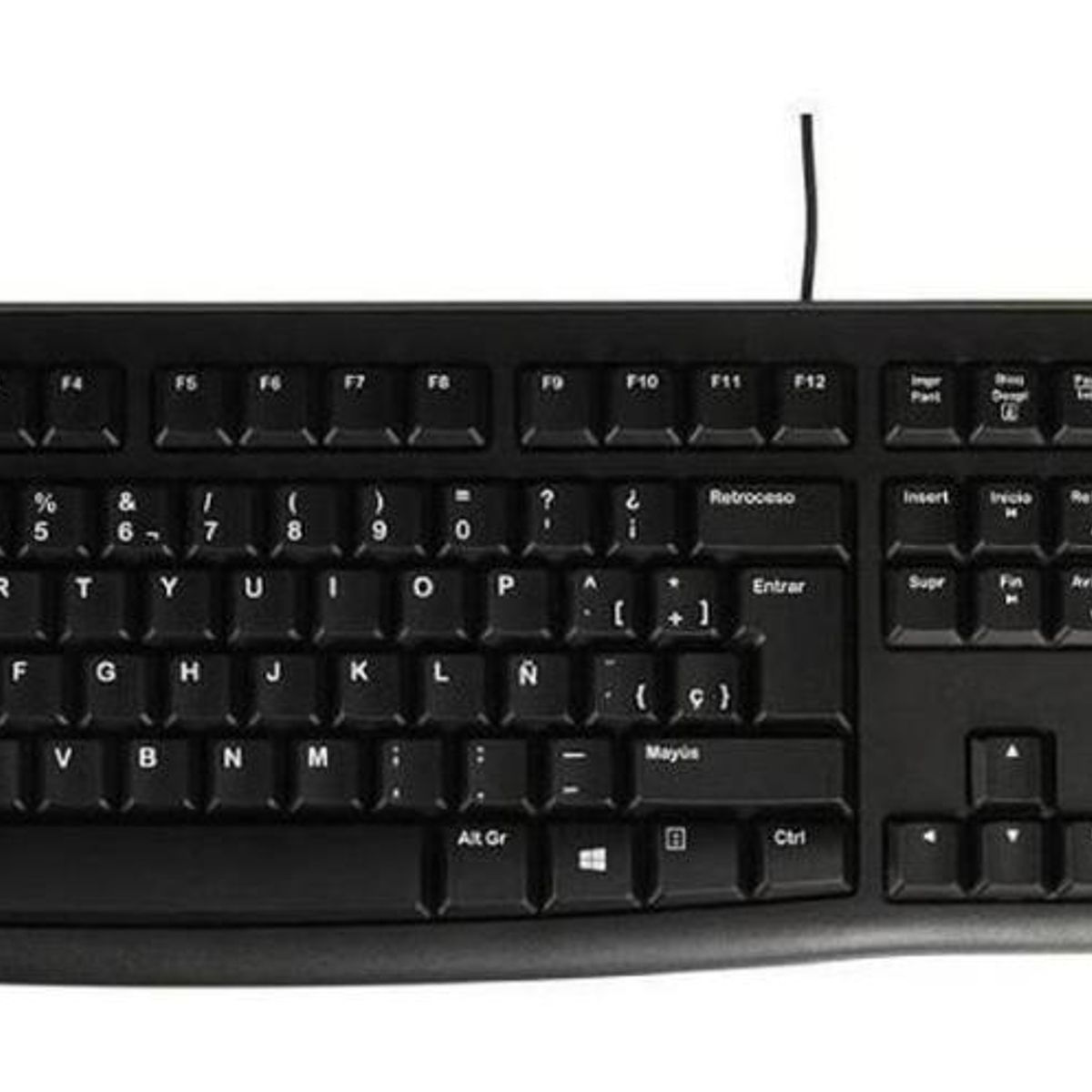 LOGITECH - Teclado Logitech K120 Qwerty Español España Color Negro