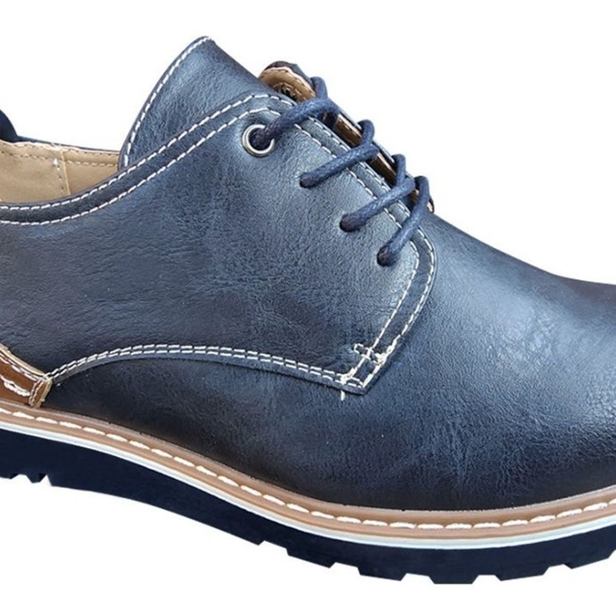 GENERICO - Zapato Casual De Hombre Oxford Ejecutivo Azul - 7115