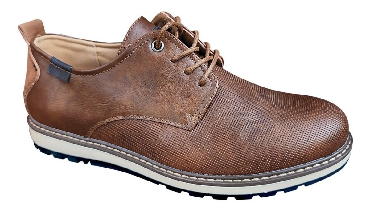 Zapato Casual De Hombre Oxford Ejecutivo Camel - 7121