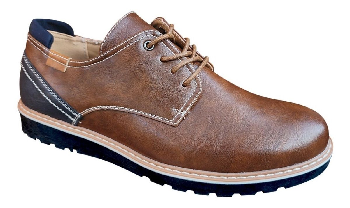 Zapato Casual De Hombre Oxford Ejecutivo Camel - 7116